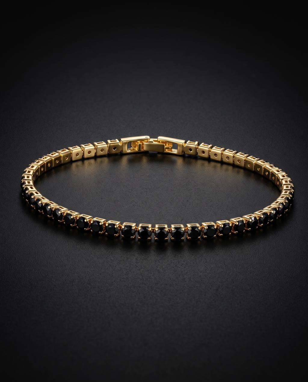 The Black Tennis Bracelet