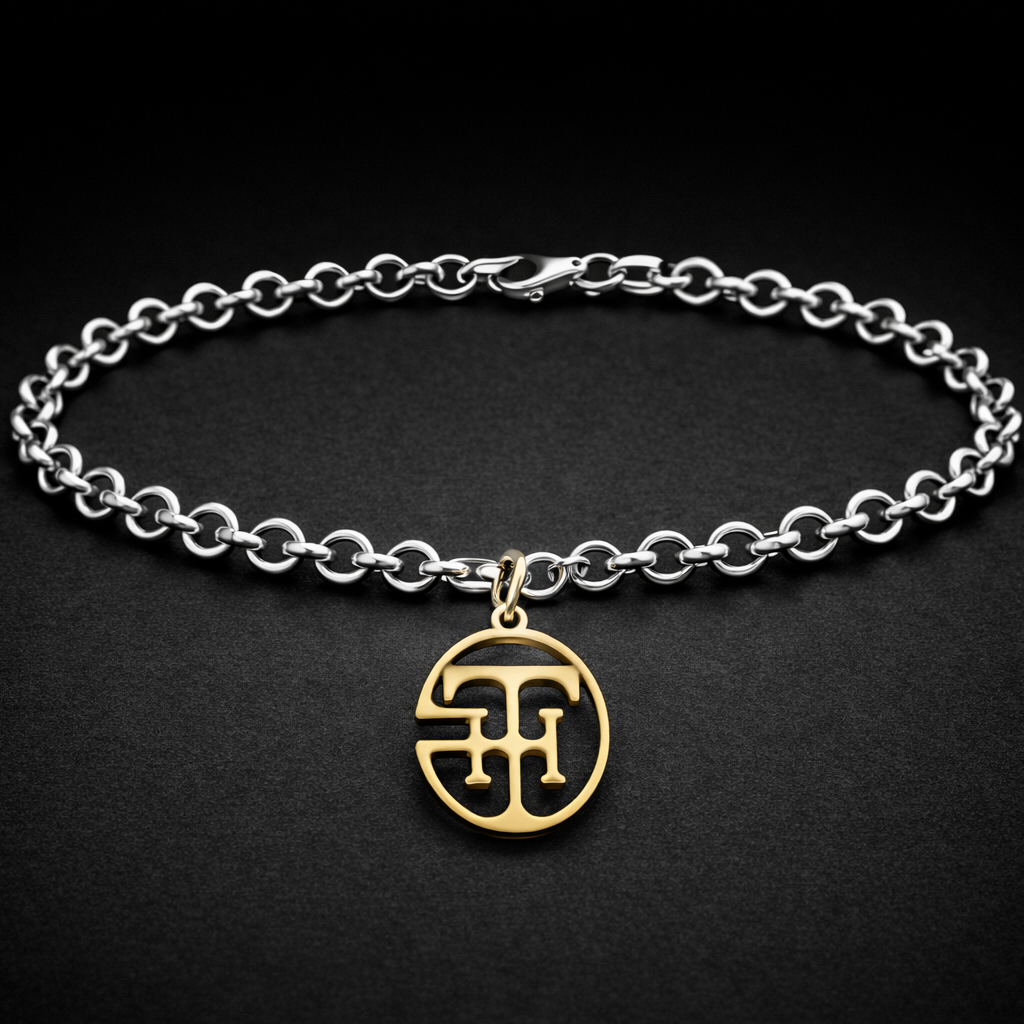 Dual-Tone Monogram Bracelet