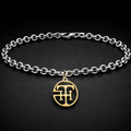 Dual-Tone Monogram Bracelet