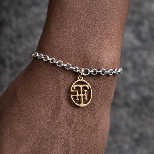 Dual-Tone Monogram Bracelet