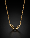 The Gold Chain-link Pendant Necklace
