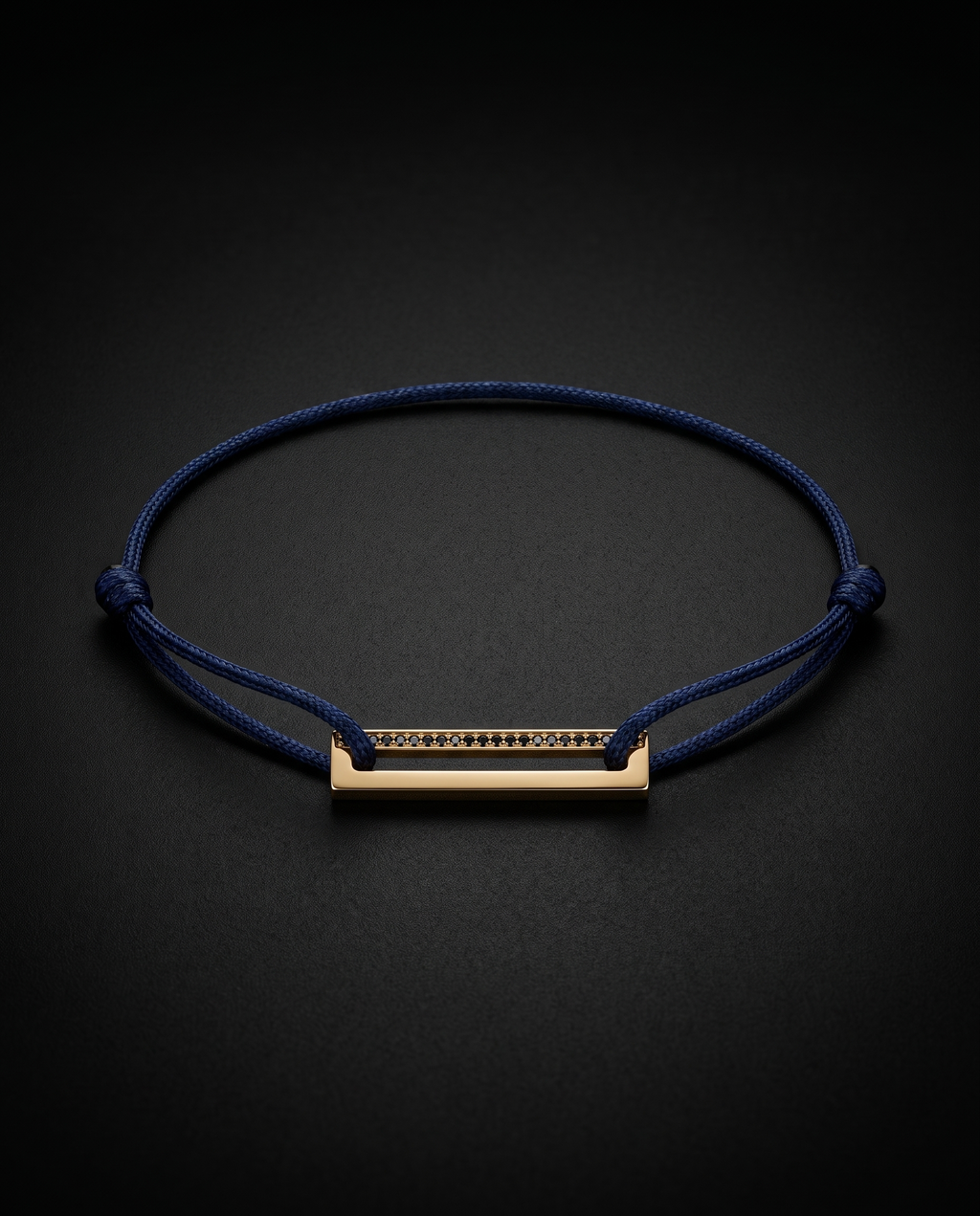 The Navy Cord Bar Bracelet