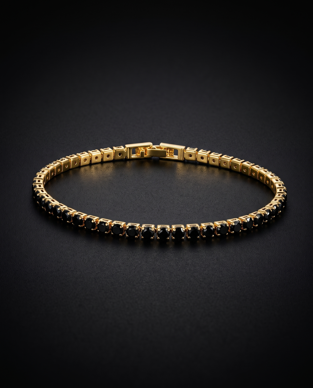 The Black Stone Tennis Bracelet