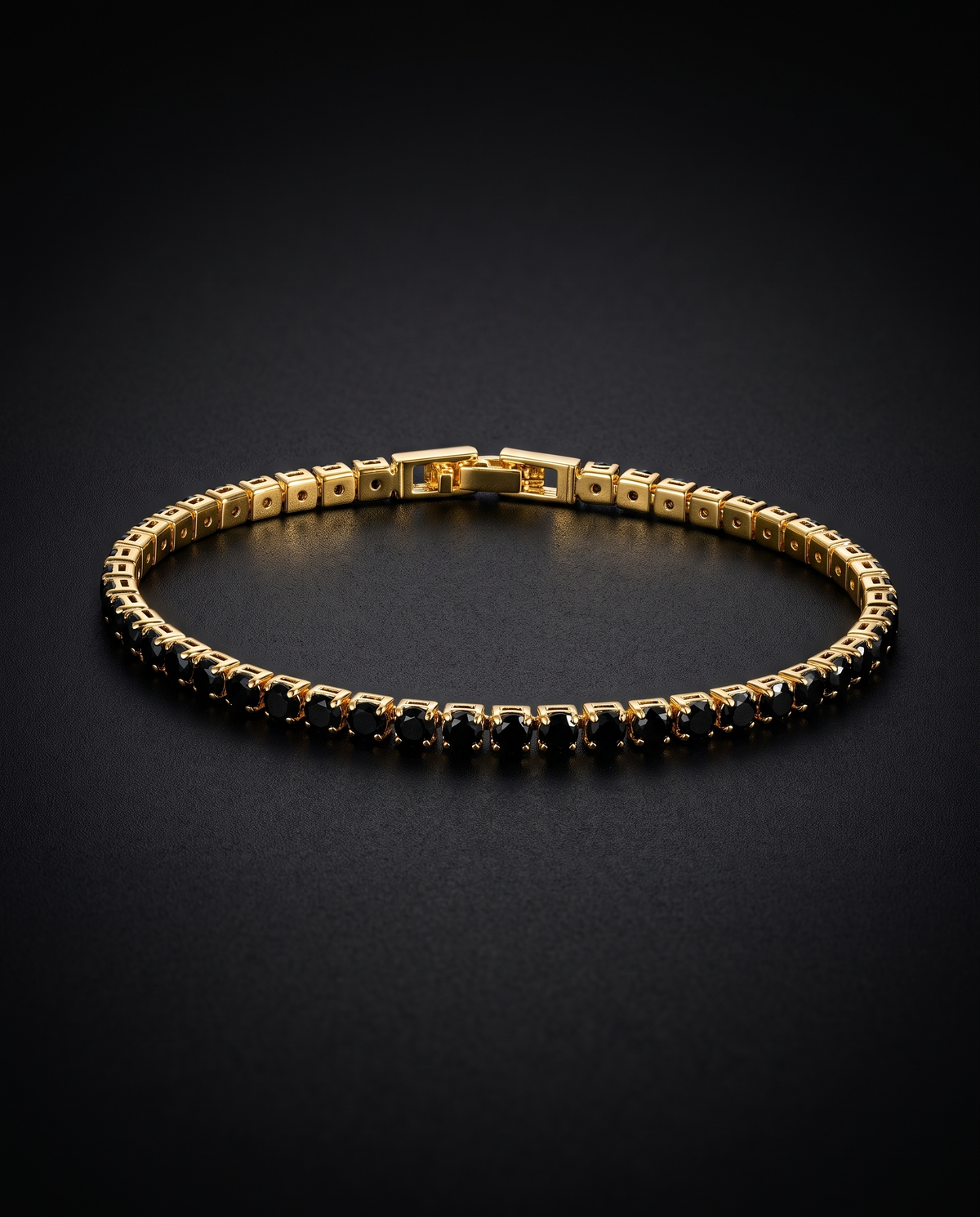 The Black Stone Tennis Bracelet